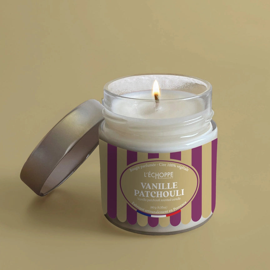 bougie parfumé vanille patchouli