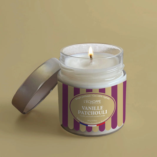 bougie parfumé vanille patchouli